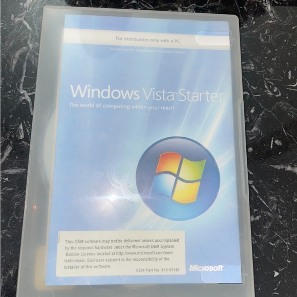 Microsoft Windows Vista Starter rare new
